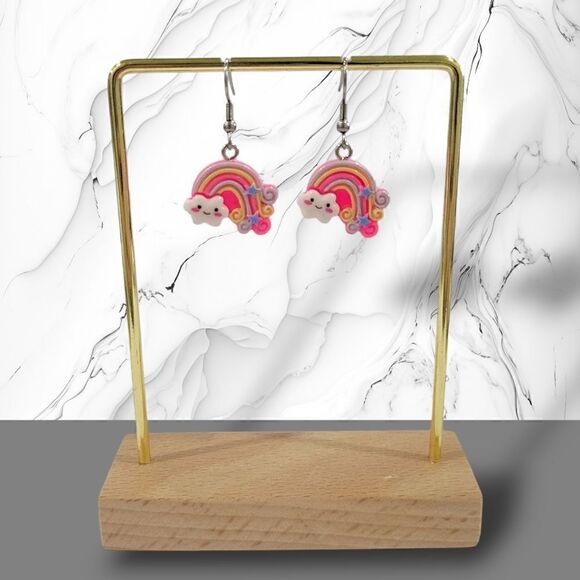 🌈Smiling Rainbow Earrings🌈(2-A010-B)-Jewelry for Women - Picture 3 of 6